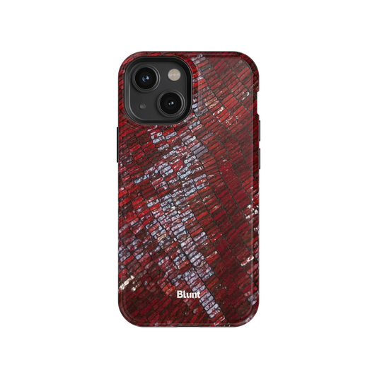 Crimson Scale iPhone Case