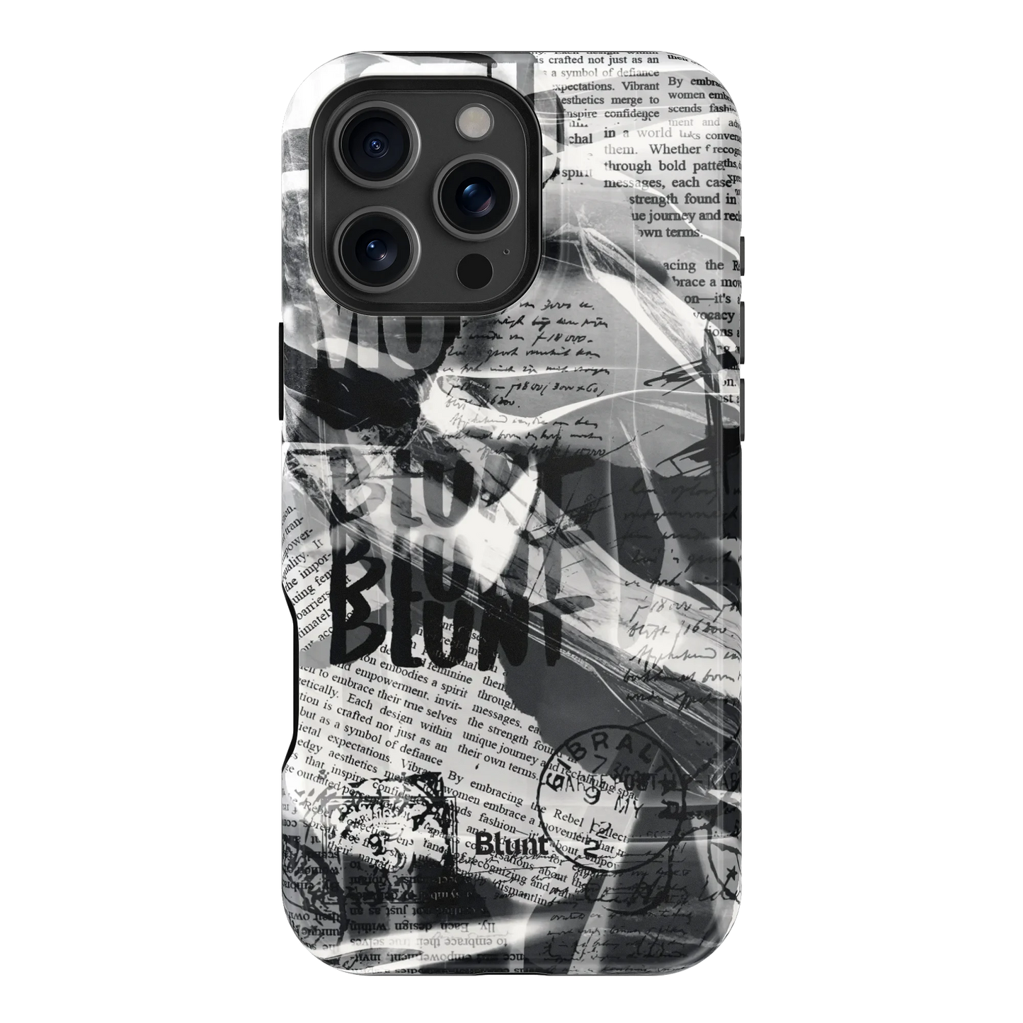 Black Love Letter iPhone Case