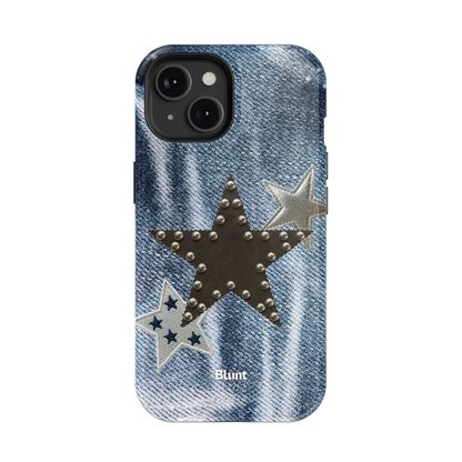 Denim Starstud iPhone Case