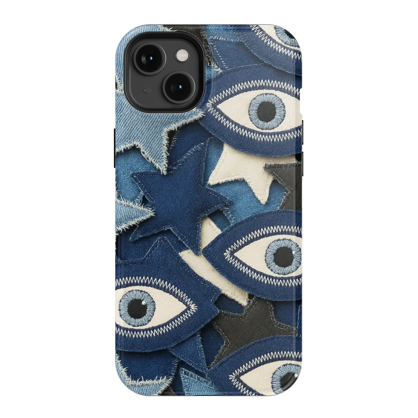 Evil Eye Denim iPhone Case