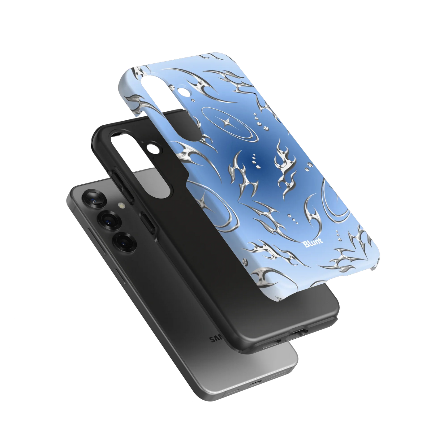 Blue Cyber Samsung Case
