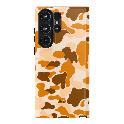 Orange Camo Samsung Case