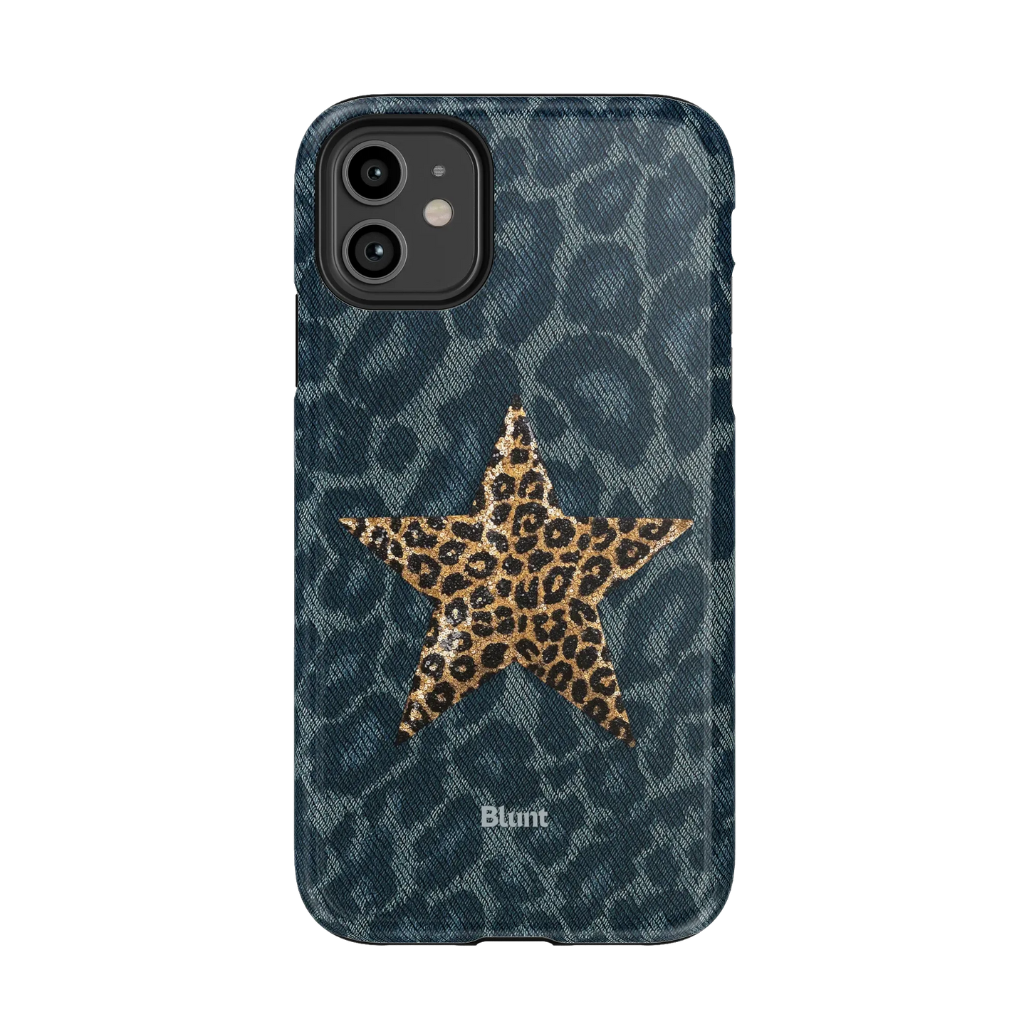 Denim Cheetah iPhone Case