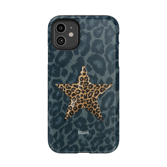 Denim Cheetah iPhone Case