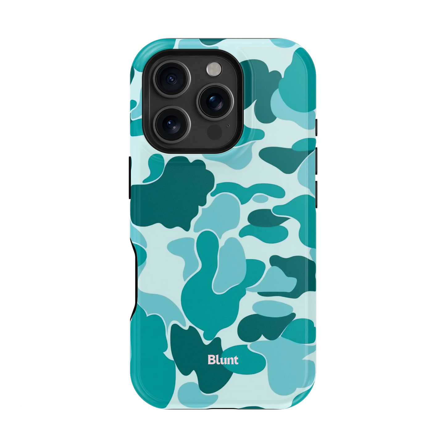 Aqua Camo iPhone Case