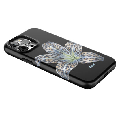Blue-Leopard-Bloom-iphone-case-iPhone 13 Pro Max-2