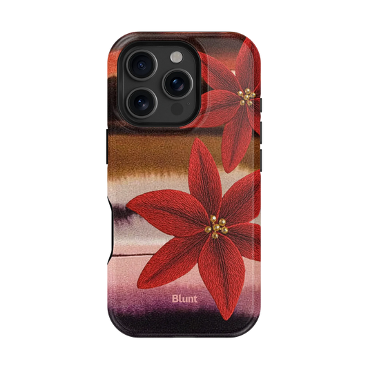 Crimson Bloom iPhone Case