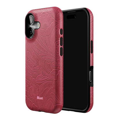 Mauve Leather iPhone Case