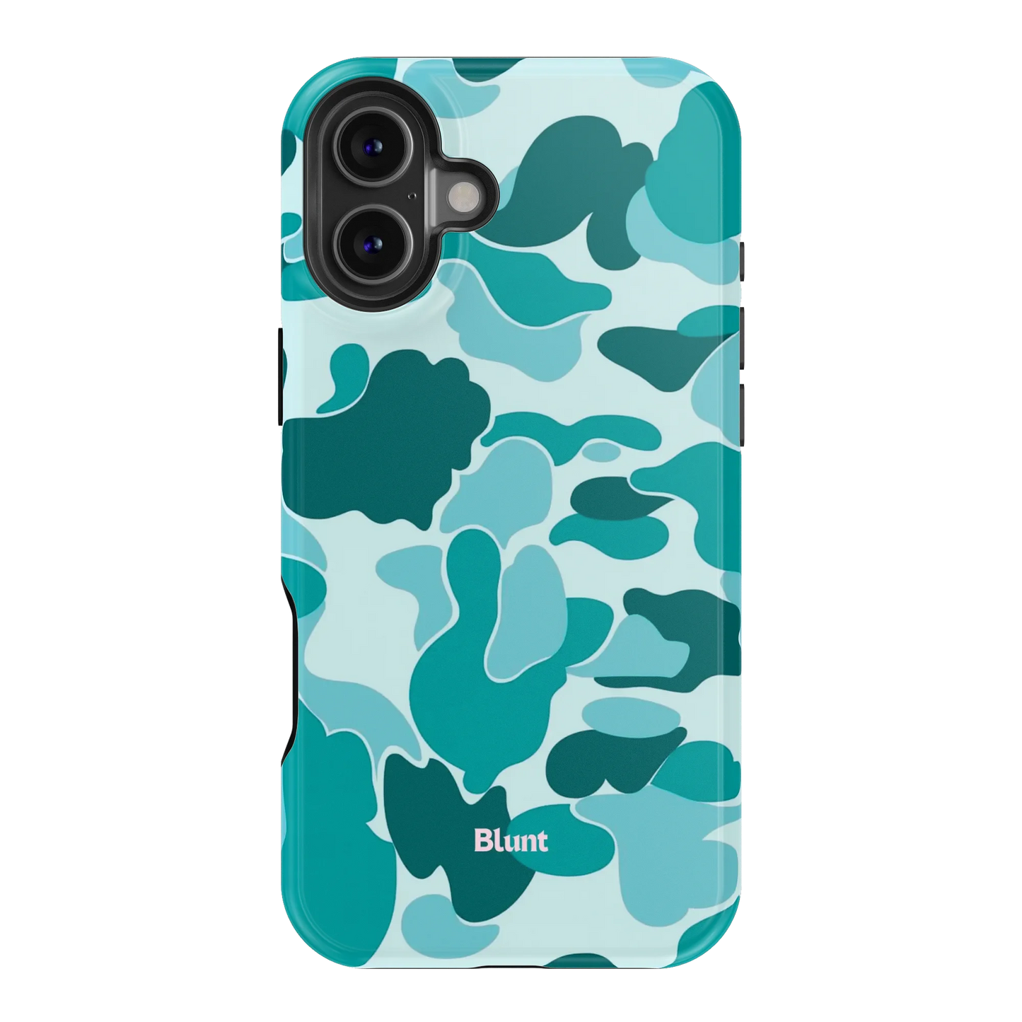 Aqua Camo iPhone Case