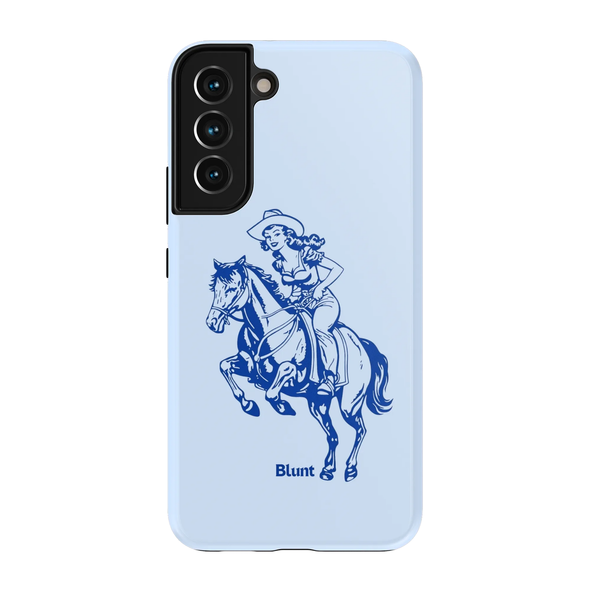 Blue-Lasso-Lady-samsung-case-S22 Plus-1