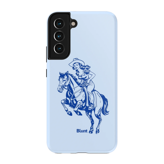 Blue-Lasso-Lady-samsung-case-S22 Plus-1