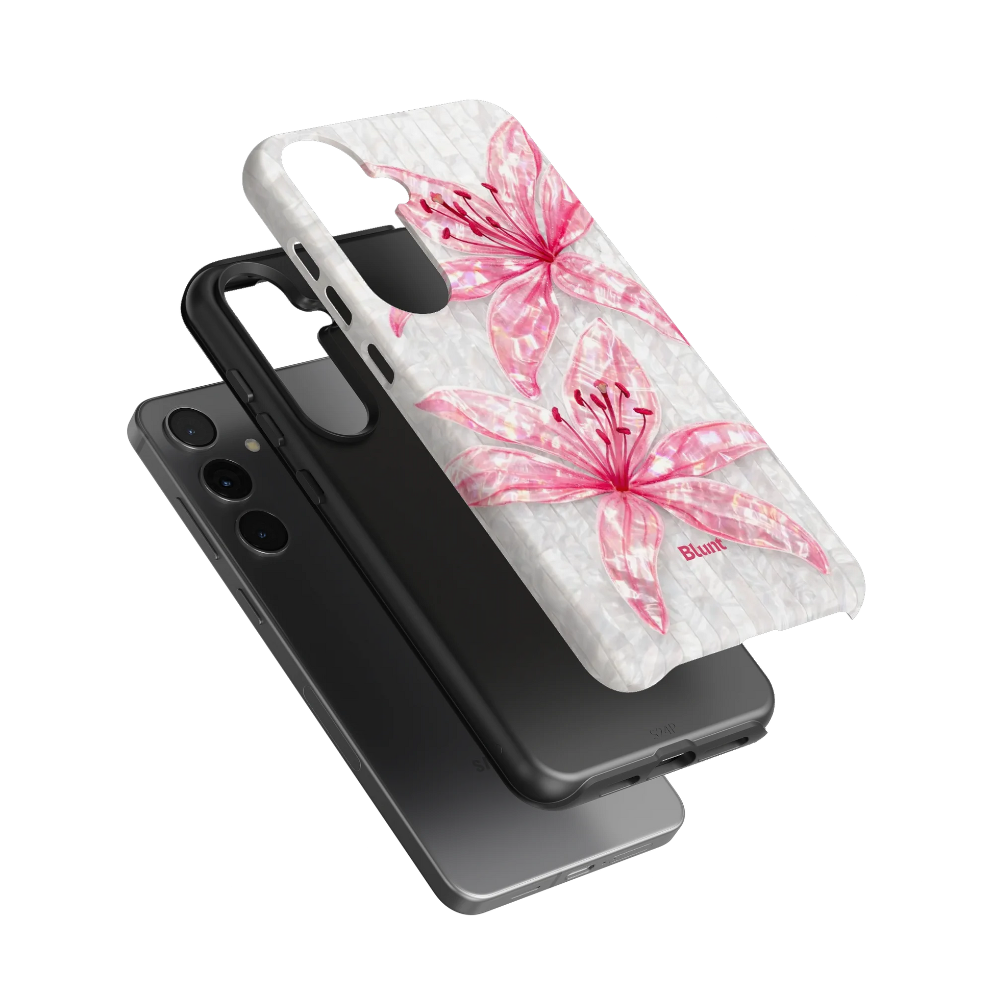 Pink-Floral-Luster-samsung-case-S24 Plus-3