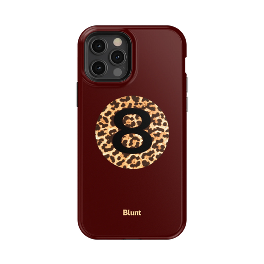Burgundy Magic 8 iPhone Case