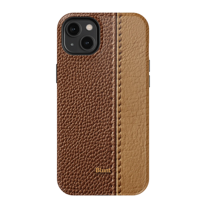Two-Tone Walnut iPhone Case