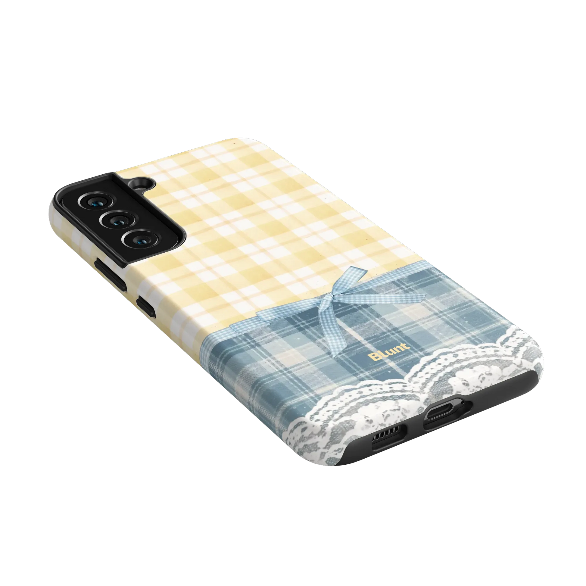 Blue-Lemonplaid-samsung-case-S22 Plus-2