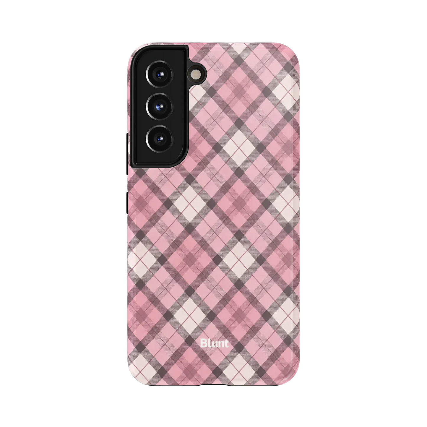 Pink Plaid Samsung Case
