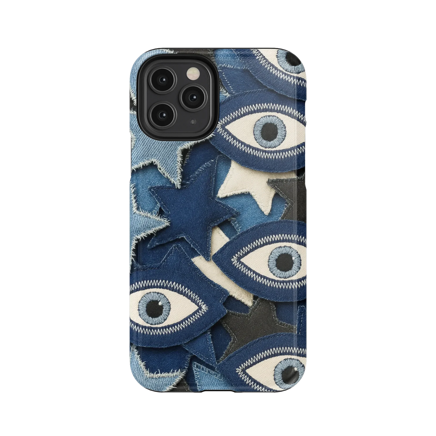 Evil Eye Denim iPhone Case