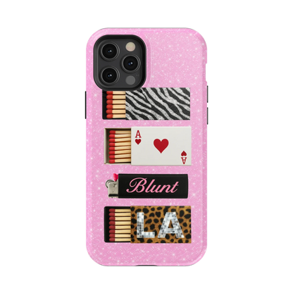 Baby Pink Match iPhone Case