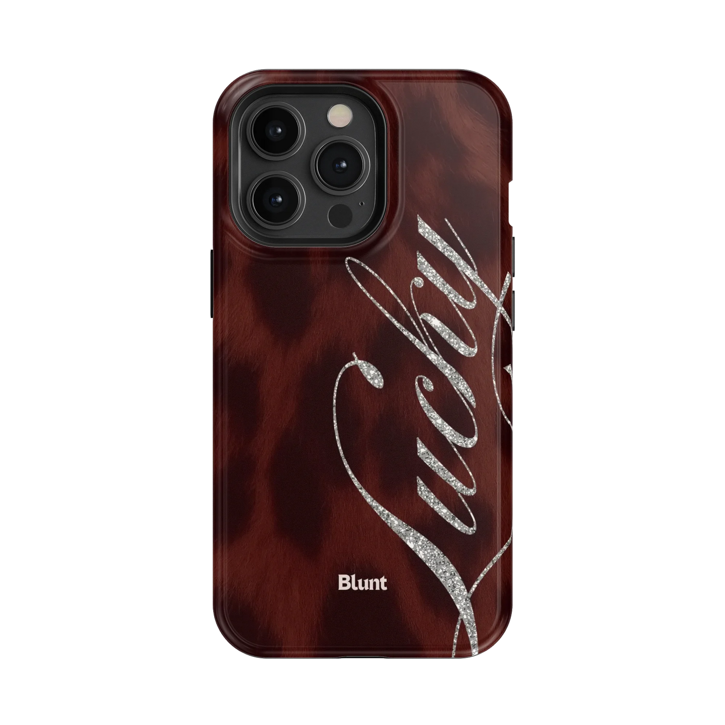 Brown Cheetah Lucky iPhone Case