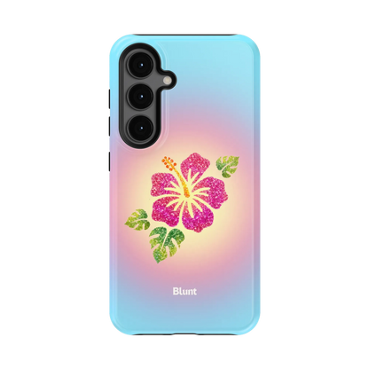 Hibiscus-Glow-samsung-case-Galaxy S24-1