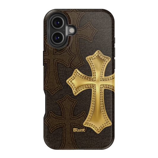 Gold Cross iPhone Case