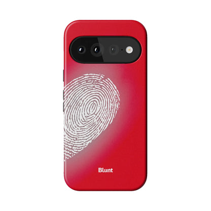 Heart Print Red Pixel Case - Blunt Cases