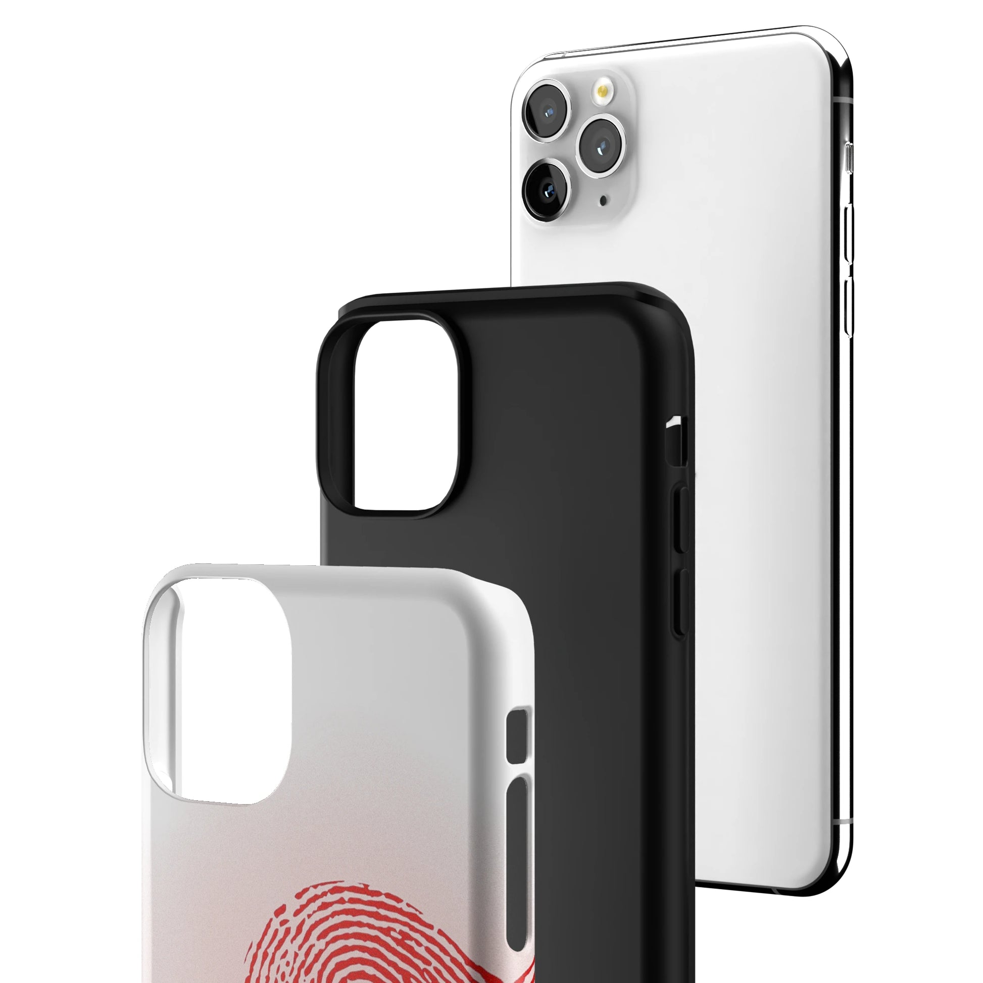 Heart Print White iPhone Case gallery - Iphone_11_Pro_Max_3