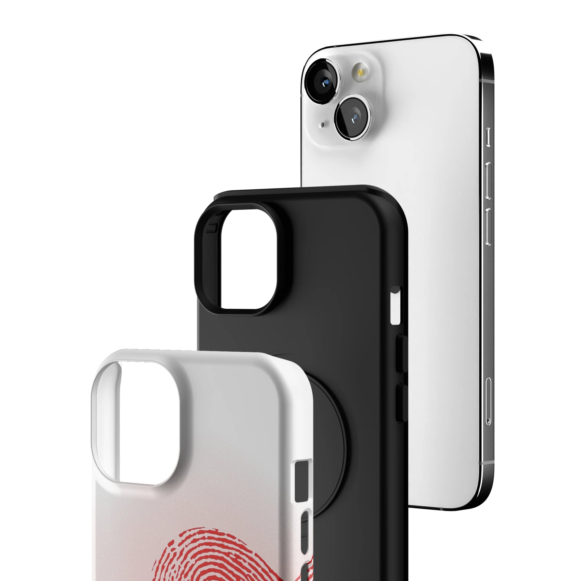 Heart Print White iPhone Case gallery - Iphone_13_Iphone_3