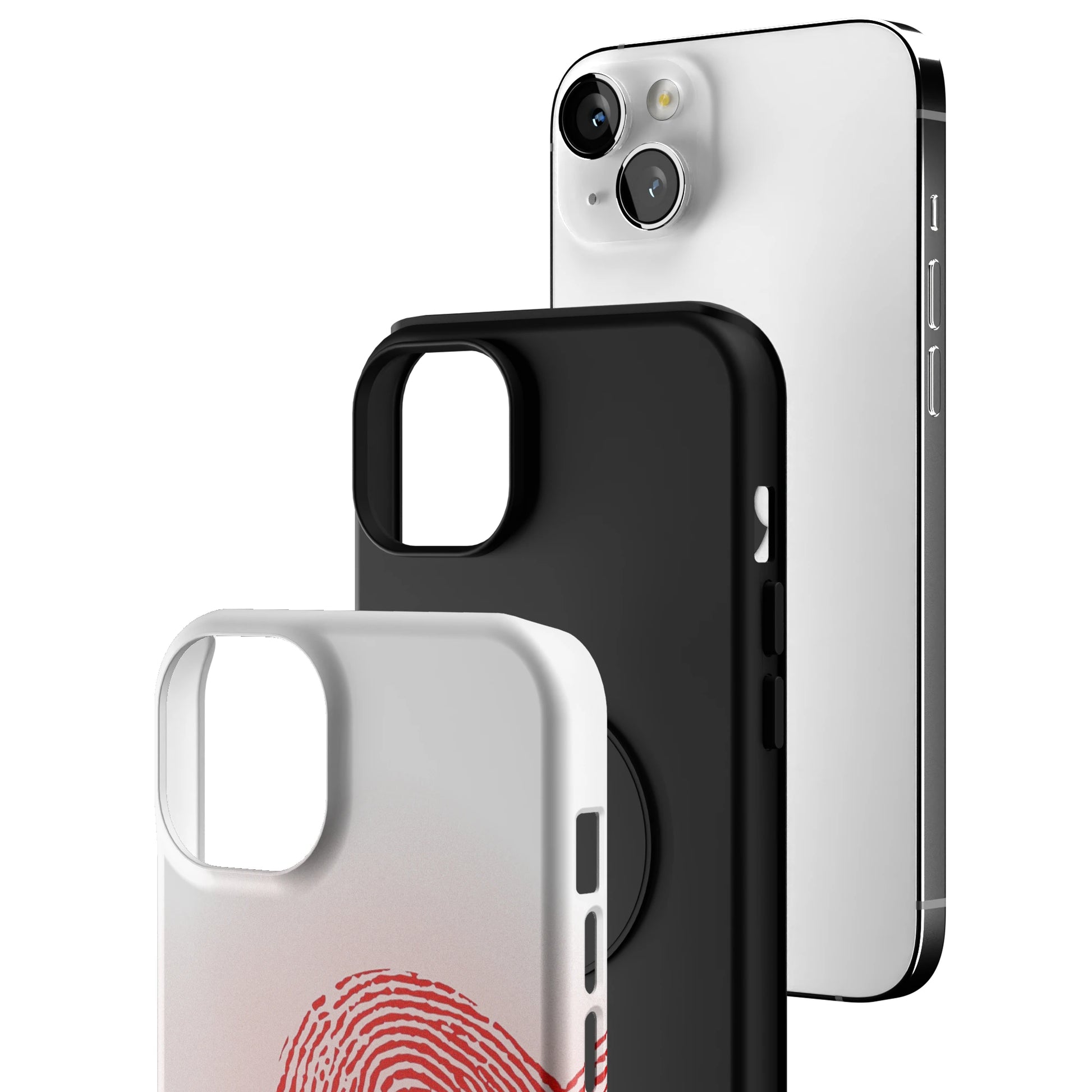 Heart Print White iPhone Case gallery - Iphone_14_Mini_Air_Plus_3