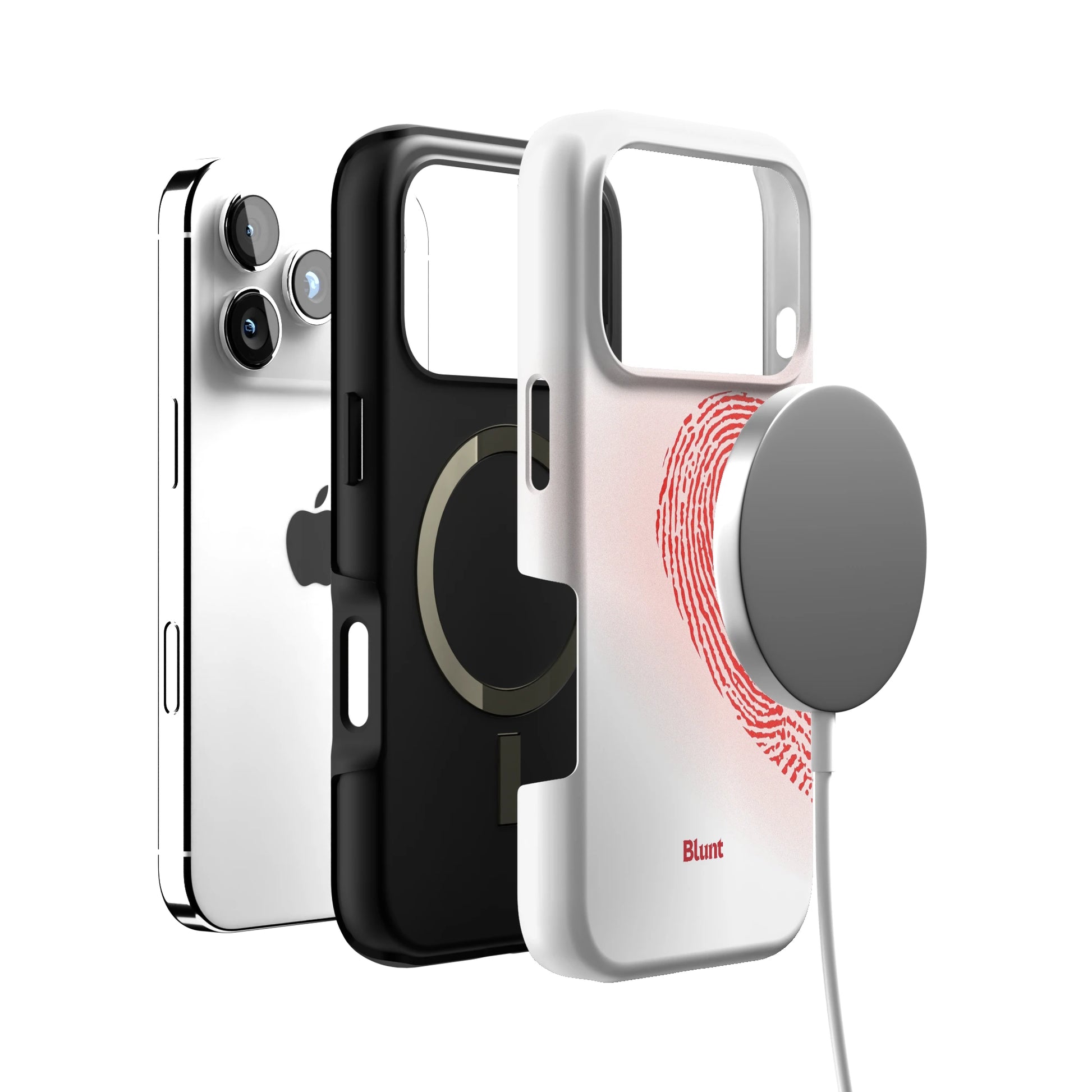 Heart Print White iPhone Case gallery - Iphone_17_Pro_4