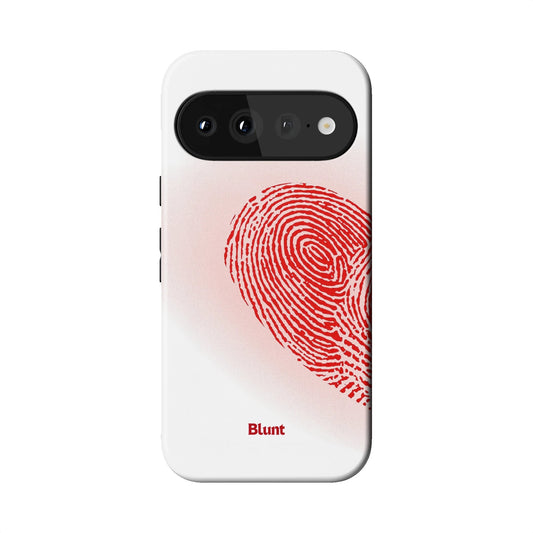 Heart Print White Pixel Case - Blunt Cases