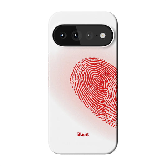 Heart Print White Pixel Case - Blunt Cases