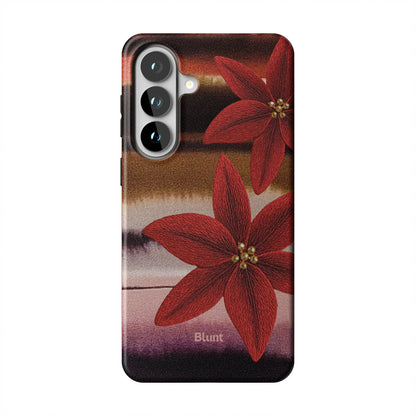 Crimson Bloom Samsung Case