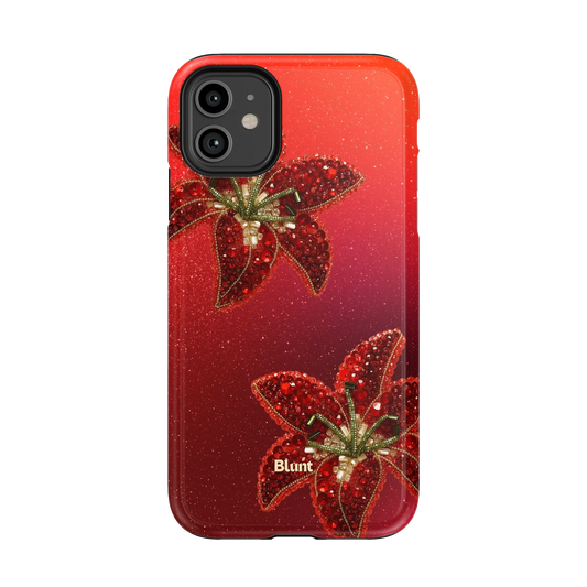 Scarlet Petals iPhone Case