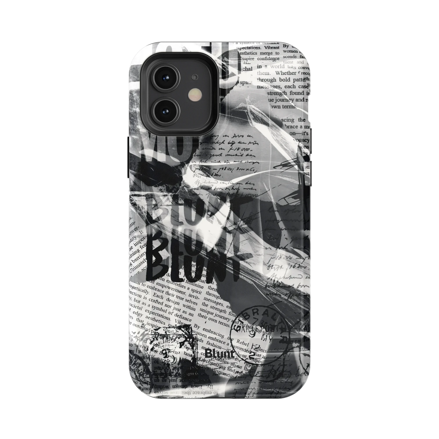 Black Love Letter iPhone Case