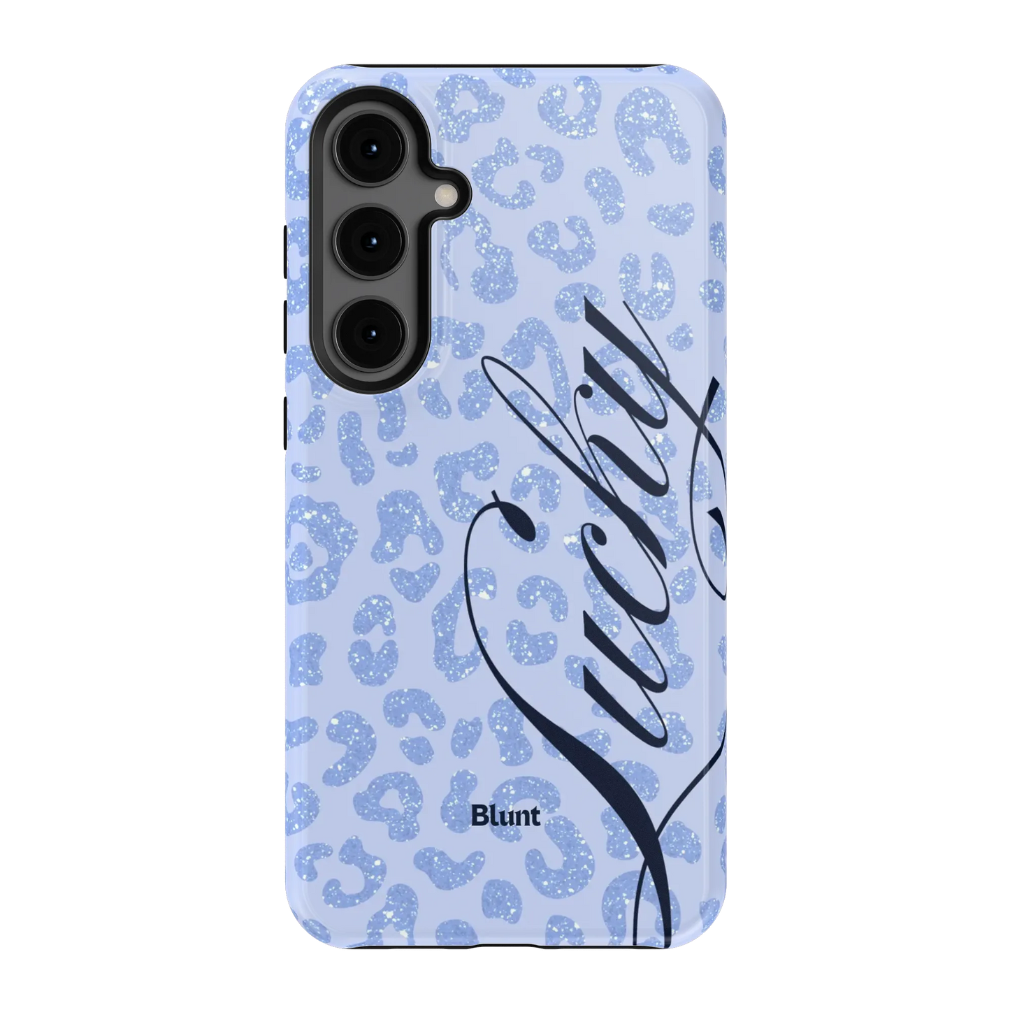 Blue Cheetah Lucky Samsung Case