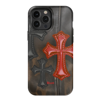 Leather Crosses iPhone Case