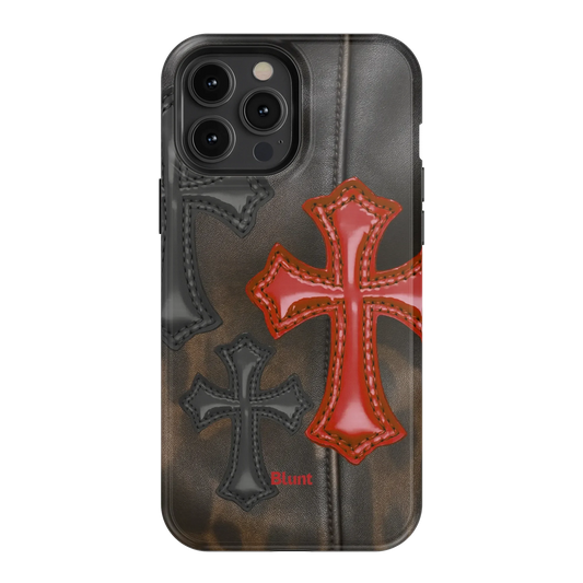 Leather Crosses iPhone Case