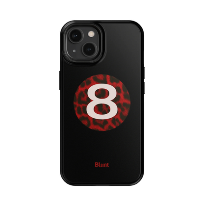 Red Cheetah Magic 8 iPhone Case