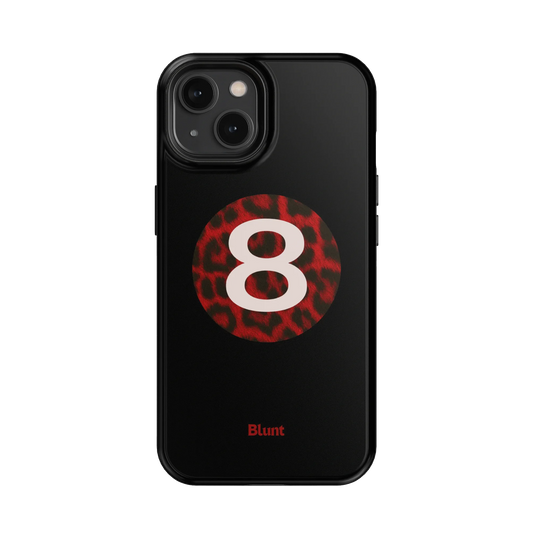 Red Cheetah Magic 8 iPhone Case