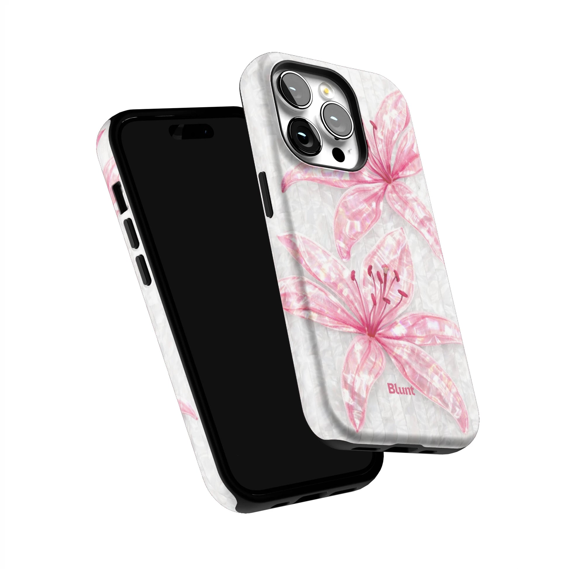Pink-Floral-Luster-iphone-case-iPhone 14 Pro-5
