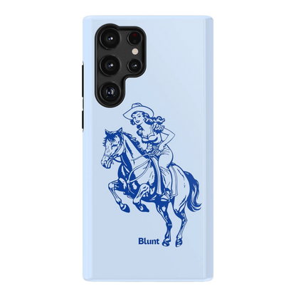 Blue-Lasso-Lady-samsung-case-S22 Ultra-1