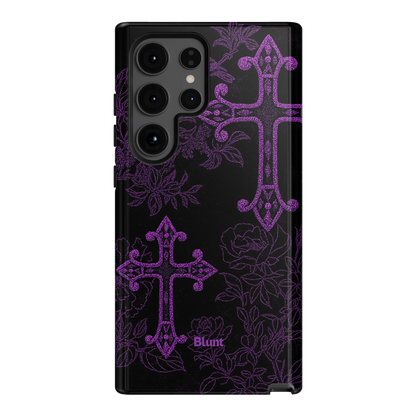 Purple Cross Samsung Case