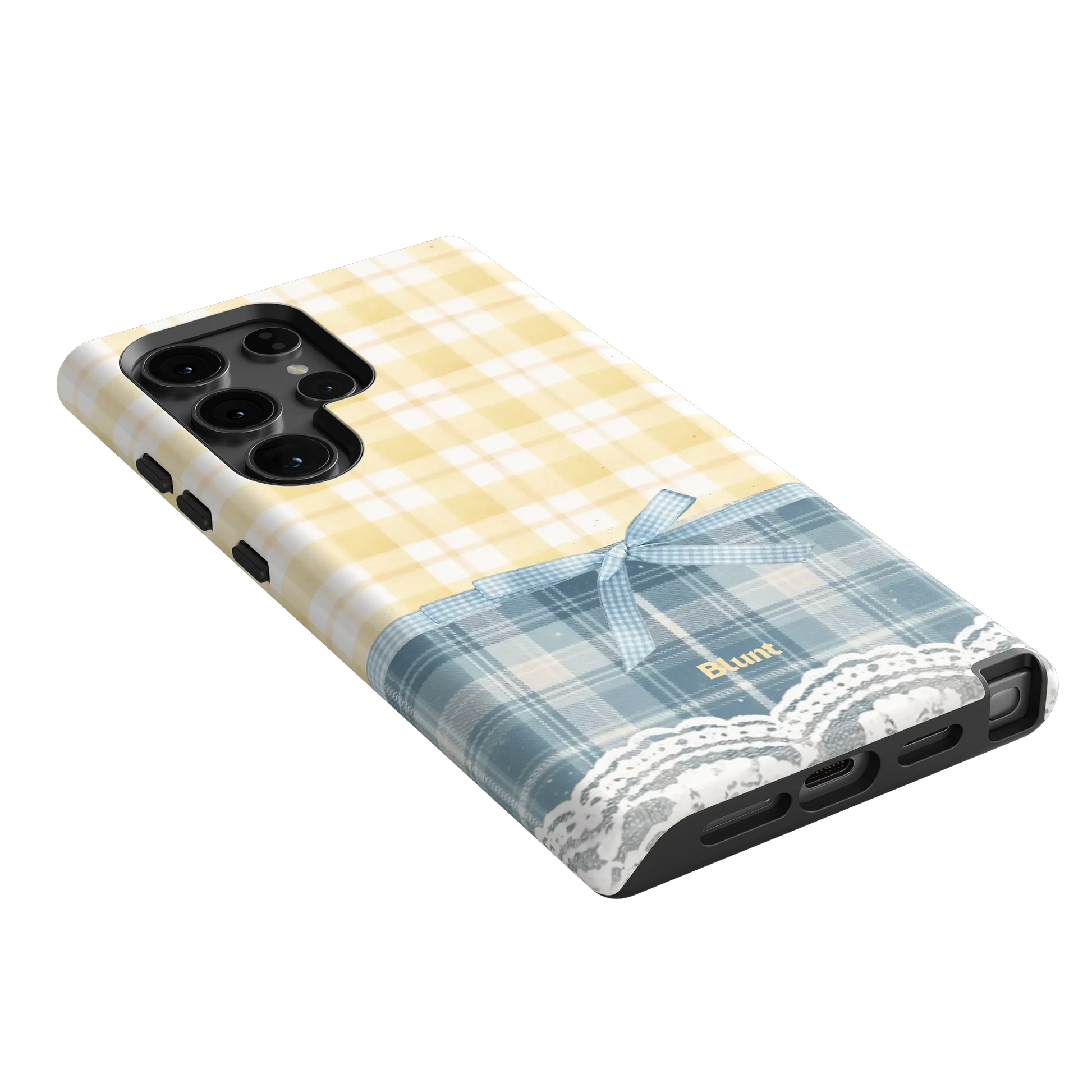 Blue-Lemonplaid-samsung-case-S24 Ultra-2