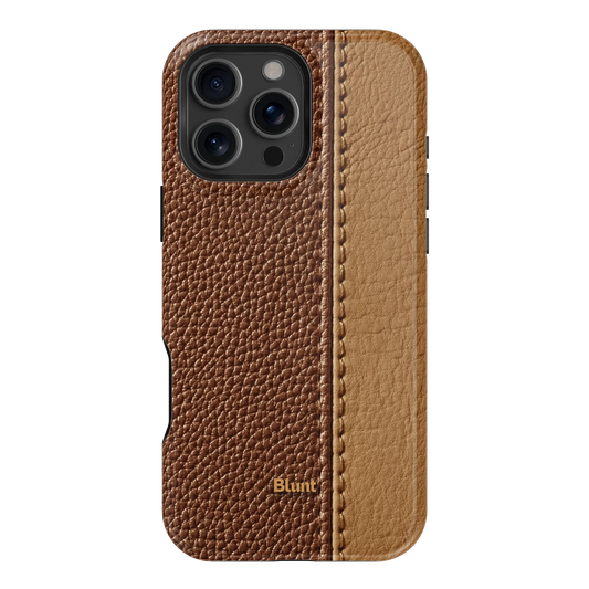 Two-Tone Walnut iPhone Case