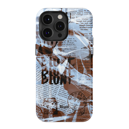 Blue Love Letter iPhone Case