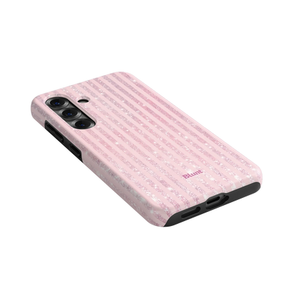 Pink Champagne Stripe Samsung Case