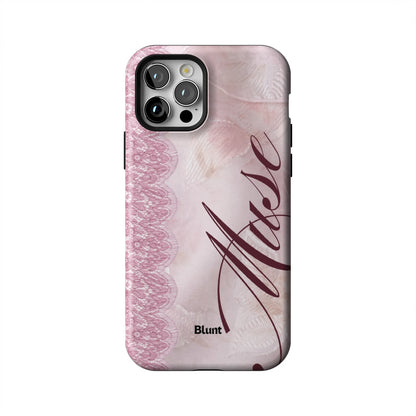 Blush-Laced-Muse-iphone-case-iPhone 12 Pro-1