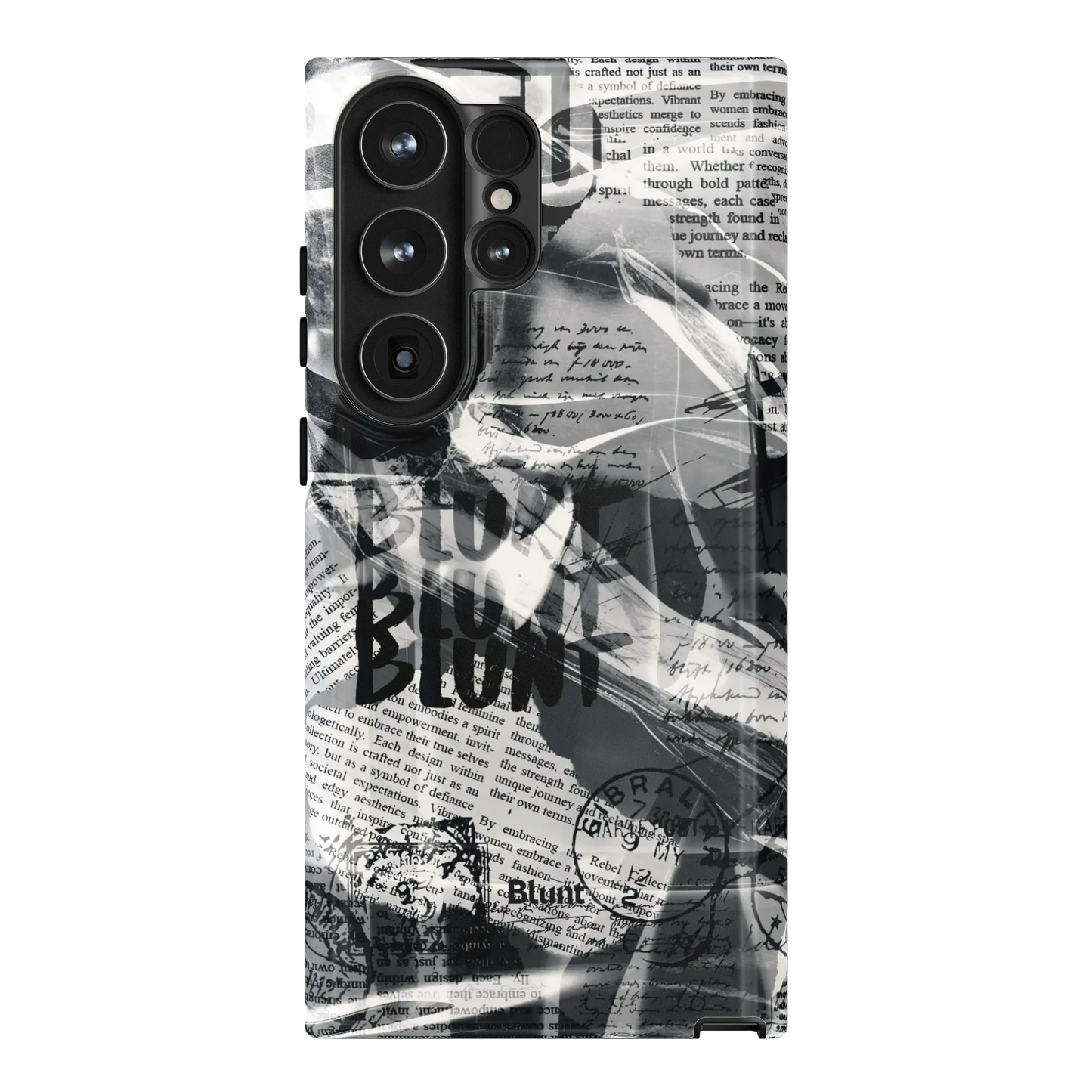 Black Love Letter Samsung Case