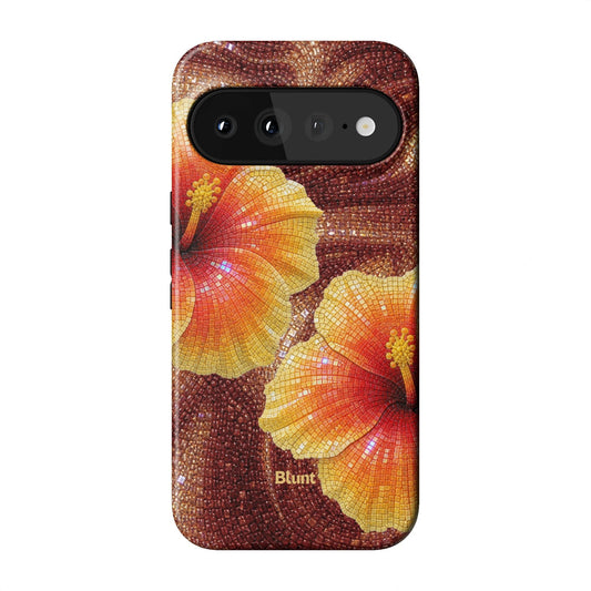 Hibiscus Espresso Pixel Case - Blunt Cases